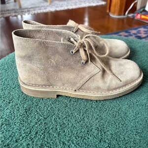Clarks Kids Tan Suede Desert Boots